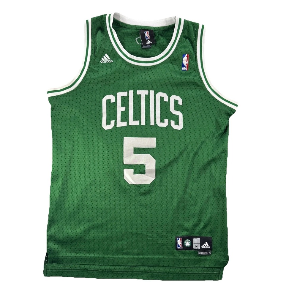 Boston Celtics Jersey Mens Medium Green NBA Basketball Kevin Garnett 5 Adidas